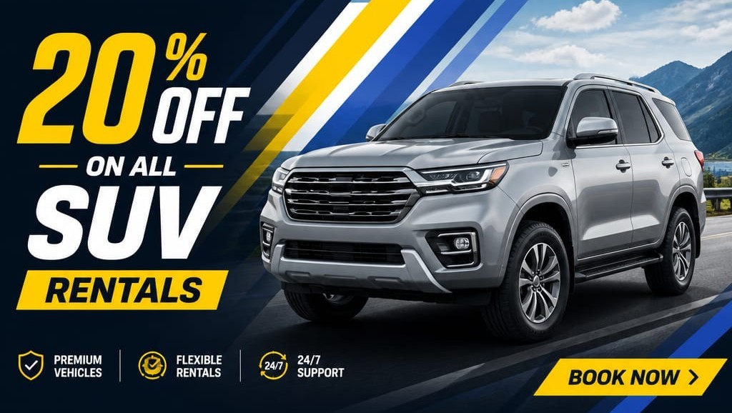 20% off all SUV rentals